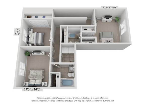 a 1 bedroom floor plan  savannah  2100 sq ft