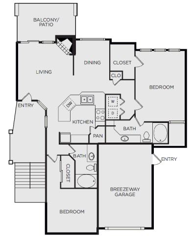 this is a diagram of a floor plan of a house