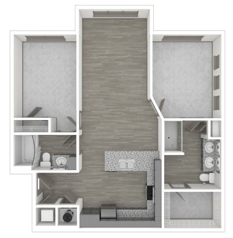 A black and white image of a floor plan of a house.