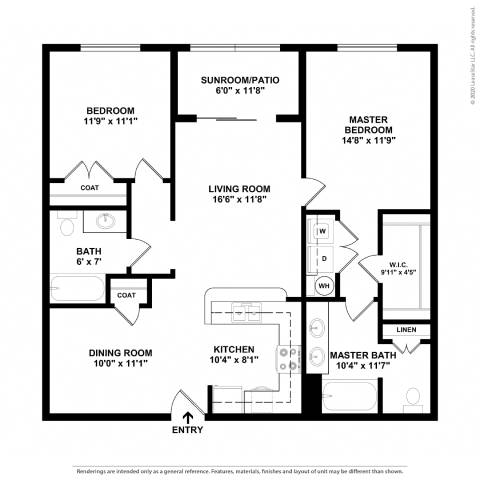 A black and white image of a floor plan for a house.