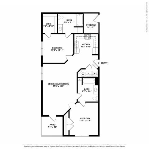 A black and white image of a floor plan for a house.