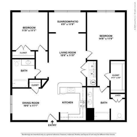 A black and white image of a floor plan for a house.