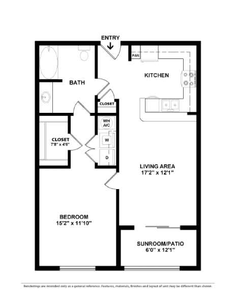 A black and white image of a floor plan for a home.