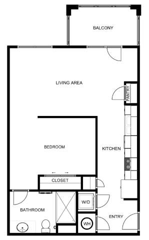 A black and white image of a house floor plan.