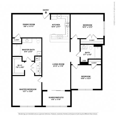 A black and white image of a floor plan for a house.