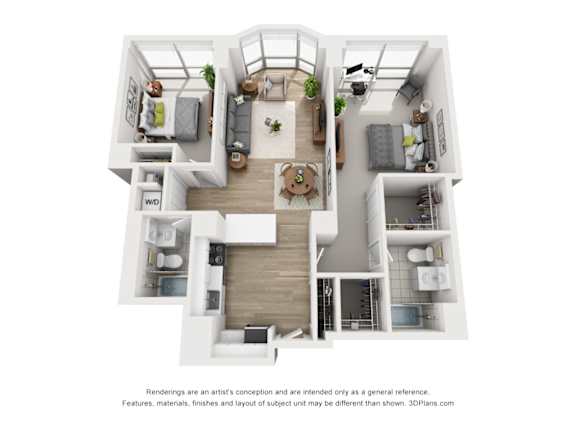 bedroom floor plan  the residences at