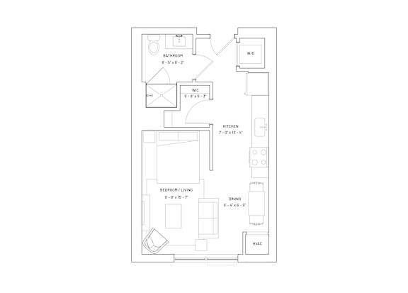 a line drawing of a floor plan of a house