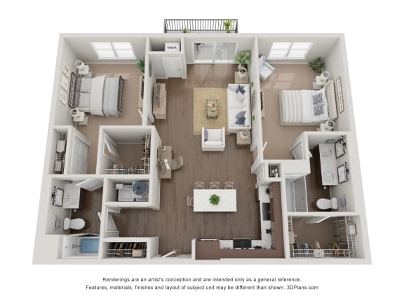2 bedroom 2 bathroom