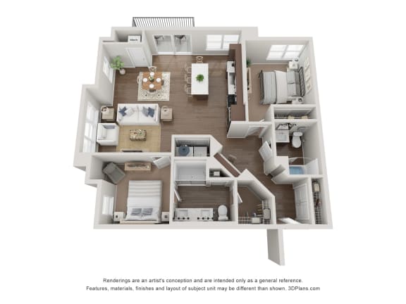 2 bedroom 2 bathroom
