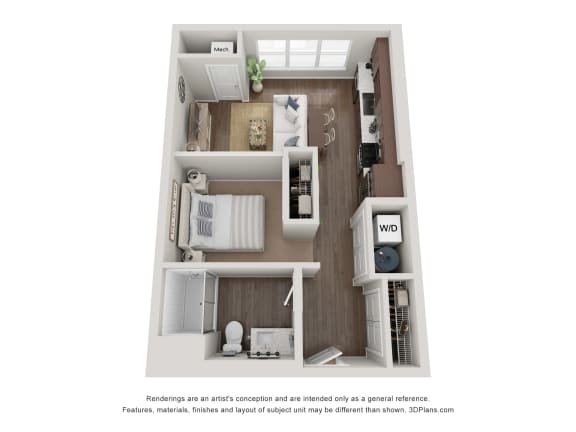 studio floorplan