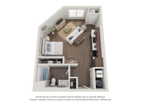 studio floorplan