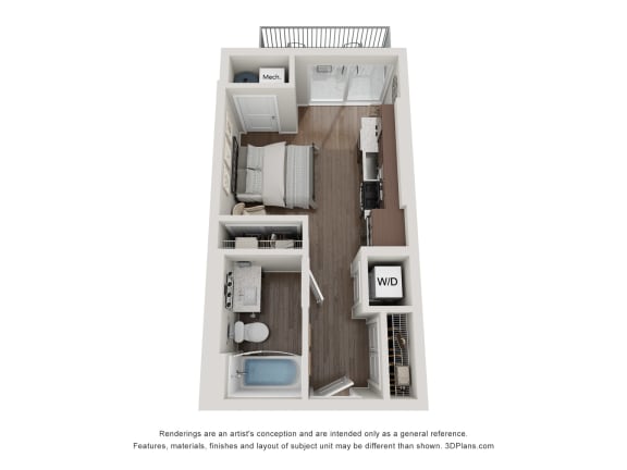 studio floorplan