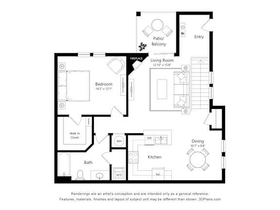 A black and white image of a floor plan for a house.