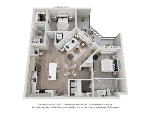 a floor plan of a house with a bedroom and a living room