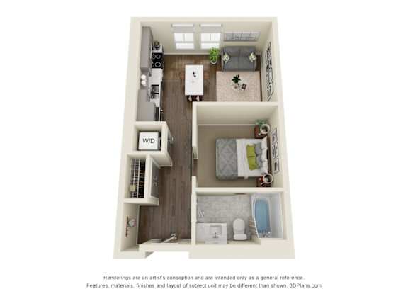 Finch Floor Plan at Dillard Apartments, Fargo, North Dakota 58102