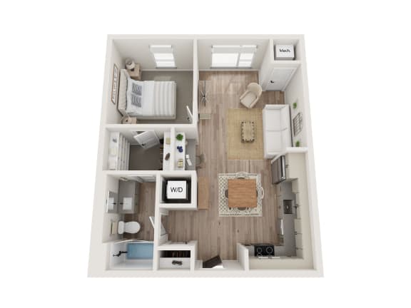 Floor Plan  Hazel Floor Plan at Kesler Apartments in Downtown Fargo, Fargo, North Dakota 58102