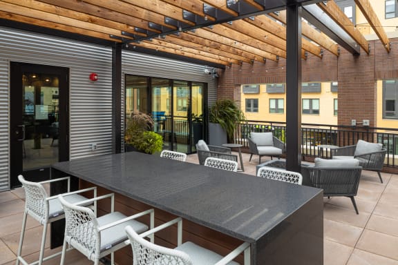 Rooftop Patio at Kesler Apartments, Fargo, ND 58102