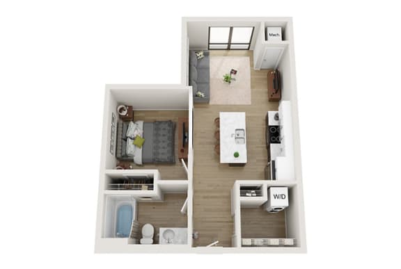 Floor Plan  Studio Quick Floor Plan at Mercantile on Broadway, Fargo, ND 58102