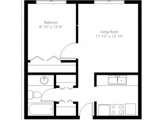 Floor Plan  Castle Apartments - Floorplan