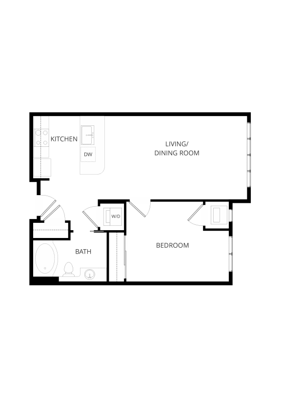 Floor Plan  B8 1x1