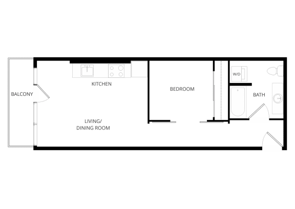 bedroom floor plan an in 2 bed 2 bath apartment