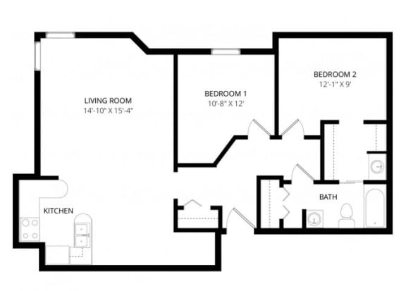 Alpine  Apartments - Floorplan