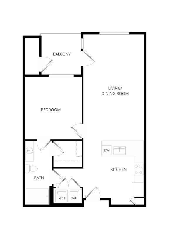 a floor plan of a house with an open floor plan