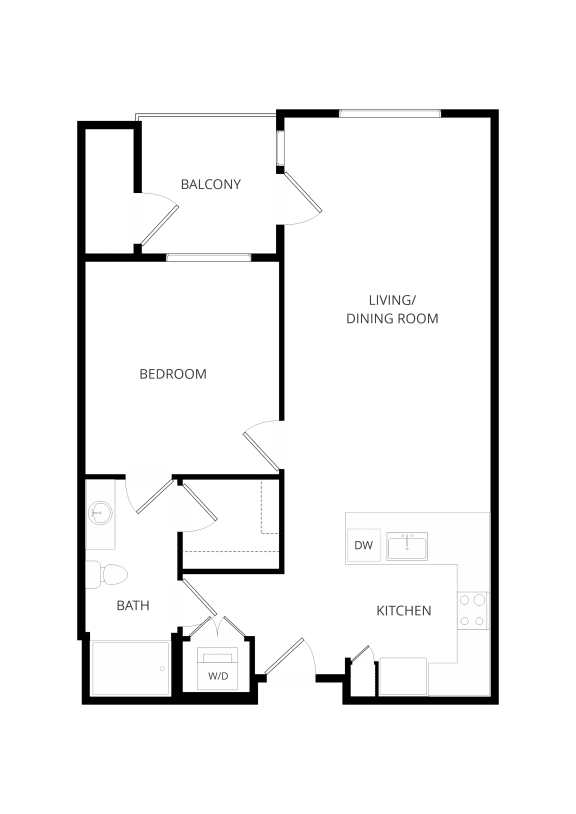 a floor plan of a house with an open floor plan