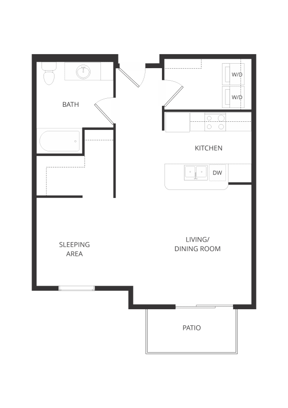 an illustration of a hypothetical floor plan of a house
