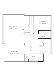A black and white image of a floor plan for a house.