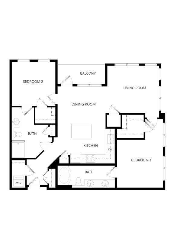 a floor plan of a house showing the living room and dining room