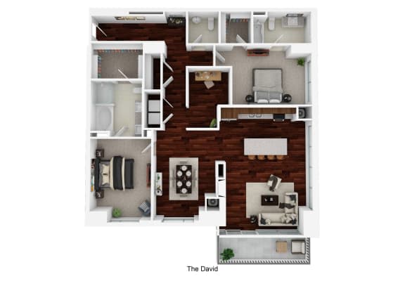 3 bedroom 2 bathroom floor plan the landings at steeplechase apartments