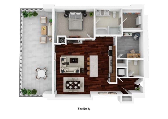 3d furnished floor plan for the elms at falls run in ellicott city