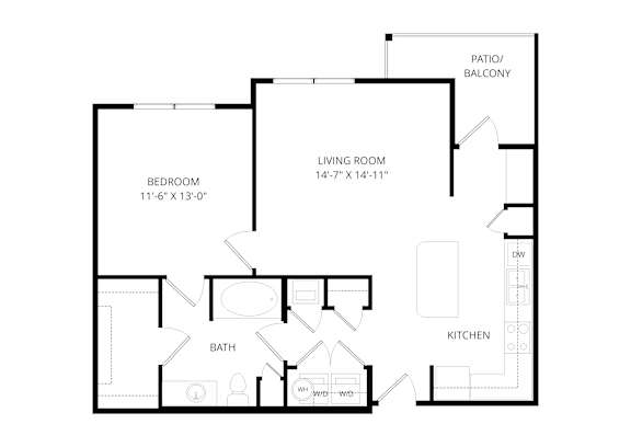 A black and white image of a floor plan for a house.