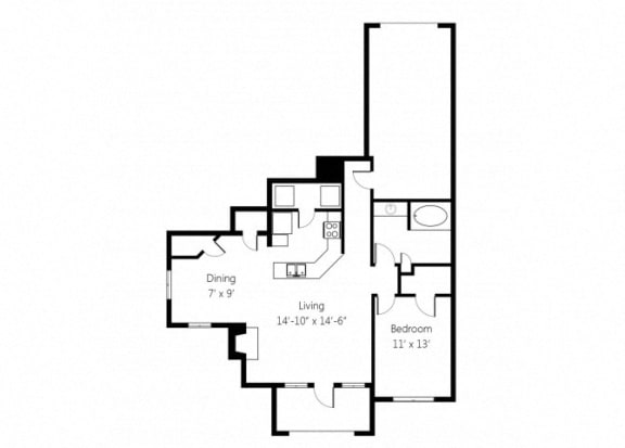 a black and white floor plan of a house