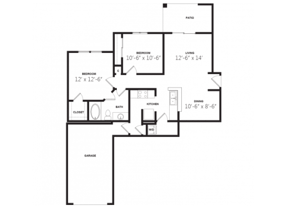 a floor plan of a home with a mix of old and new flooring