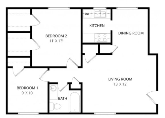 Floor Plan  2x1