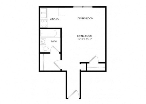 Mendenhall Tower Apartments - Floorplan