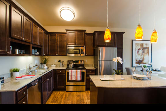 Siena Kitchen with Stainless Steel Appliances