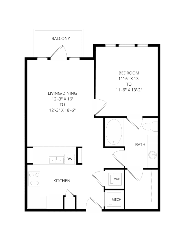bedroom floor plan | apartments in the galleria houston