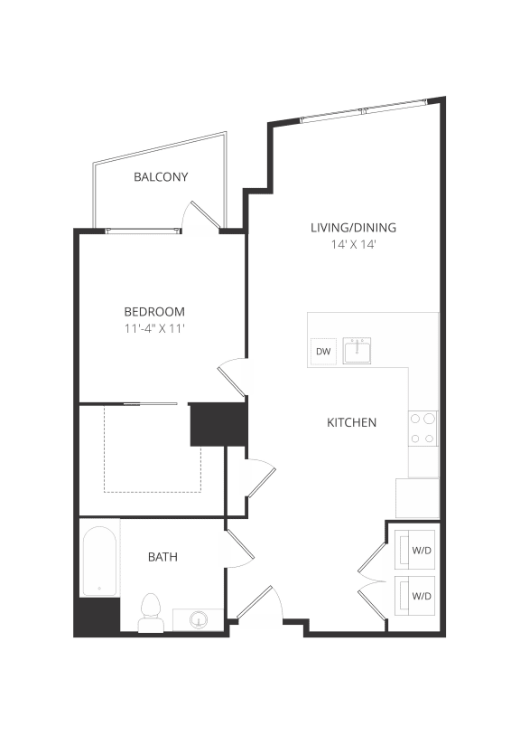 an illustration of a hypothetical floor plan of a house