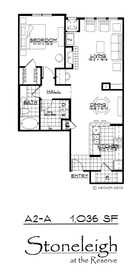 the floor plan of stoneleigh at the reserve