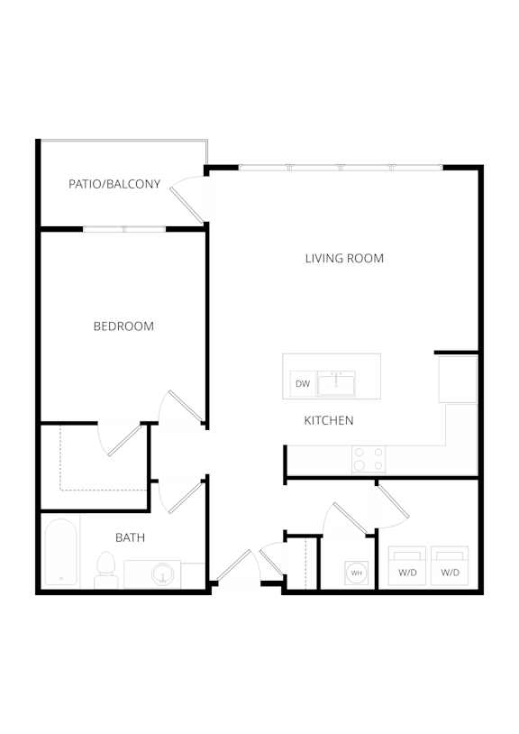 a floor plan of a house with an open floor plan