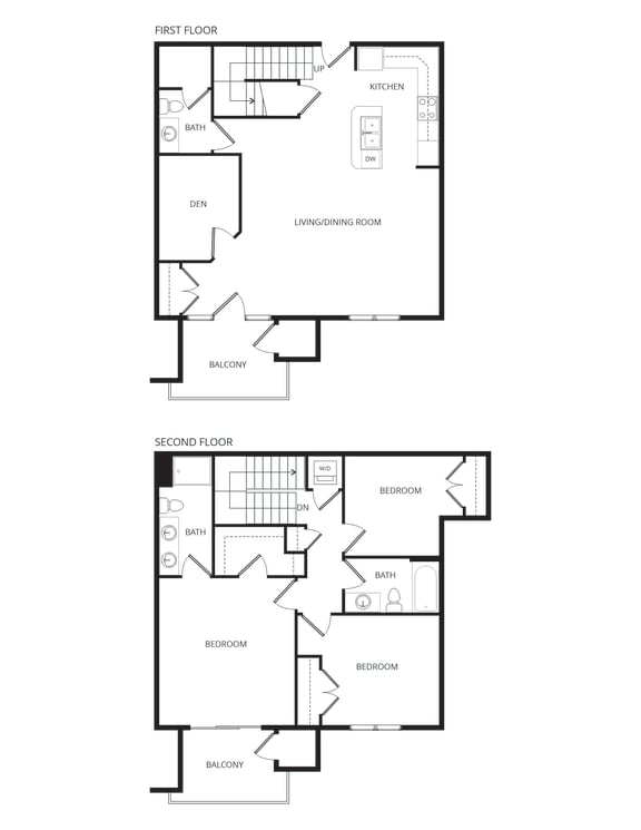 a floor plan of a house