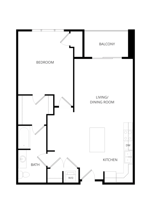 an illustration of a hypothetical floor plan of a house