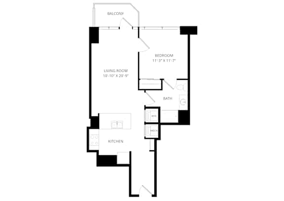 a floor plan of a house with an open floor plan