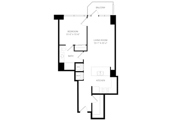 a floor plan of a house with an open floor plan
