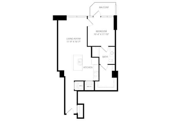 a floor plan of a home with an open floor plan