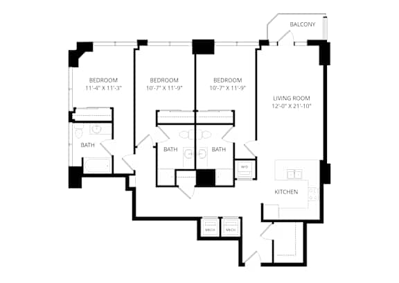 a floor plan of a house with two floors and a staircase