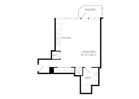 a floor plan of a house with an open floor plan